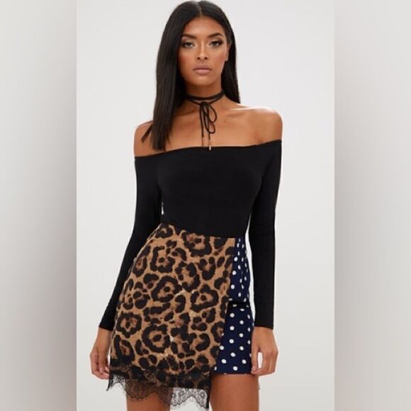PrettyLittleThing Dresses & Skirts - Wildly Chic: Pretty Little Things Mixed Print Skirt